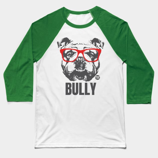 bulldog Baseball T-Shirt by toddgoldmanart